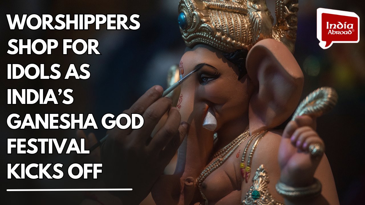 Worshippers shop for idols as India’s Ganesha god festival kicks off